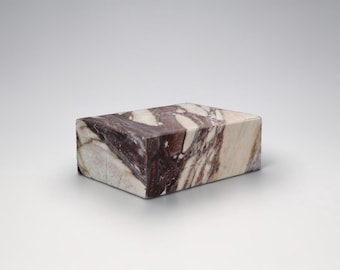 Breccia Viola Marble Display Base for Sculpture & Decor (8x6x3) DizzyStone Architectural Series