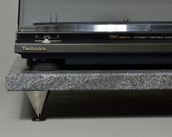 DizzyStone Audio Series Jet Mist Granite Turntable Isolation Platform 18x18x0.75