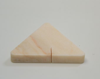 Triangle Pink Base, Sculptures Base, Sculptures Display, Figurines Platform