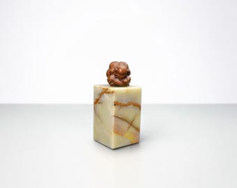 Green Onyx Pedestal 6x6x10 – Natural Stone Sculpture Base, Art Display Stand, Collectible Riser, Handmade Onyx Plinth
