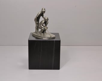 Black Marble 6Wx6Dx6H Saint Lauren Sculptures Base,  Art Display, Sculpture Display, Art Base, Figurine Base, Art Platform