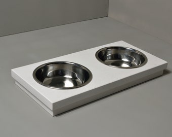 Frostr Carrina Beige Stone dog bowl - puppy bowl small, Pet Feeder, Pet furniture