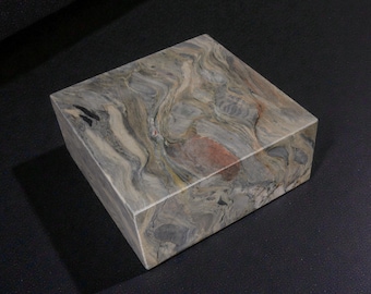 Natural Stone Display Base Square Sculpture Plinth (12Wx12Dx5H)