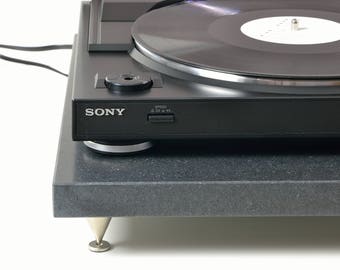 DizzyStone Audio Series  Black Absolute Granite Turntable Platform 18x16x1.25