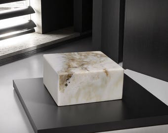 Calacatta Stand 6Wx6Dx3H Calacatta Gold Base Sculptures, Base Art Display, Sculpture Display, Art Base, Figurine Base