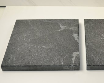 Set of 2  11"x14"x1.25" Jet Mist Honed Vibration Control Platform, Speaker Stand, Granite Base, Speaker Display