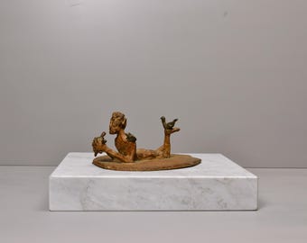Marble Base 12Wx12Dx2H, Base Sculptures, Base art Display, Sculpture Display, Art Base, Figurine Base, Calacatta White and Gray Platform