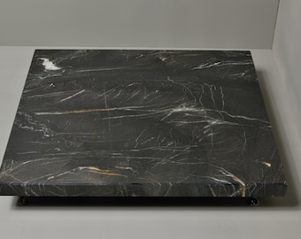 Black Granite Turntable Isolation Platform, Audiophile Vibration Control (18x16x1.25")
