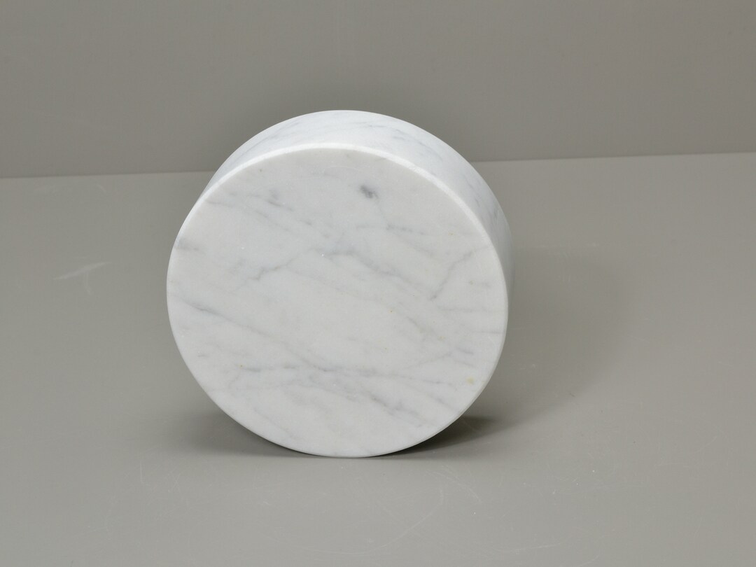 White Cararra Base Sculptures 5 X 2 Height Etsy