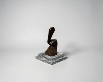 Layered Green Marble Display Base for Sculpture & Decor (6x6x1.5) DizzyStone Architectural Series