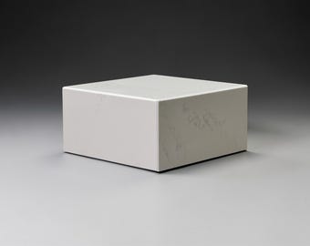 6x6x3 Polished Engineered Stone Pedestal – Modern Display Base | Architectural Series Quiet Form