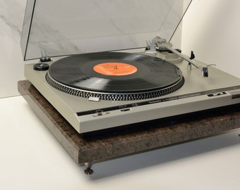 18" x 15" x 1.25" Record Player Stand Imperial Brown Granite Isolation Platform