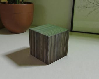 Honed Finish Art Display Brown Marble Sculpture Base, Plinth 10x10x10