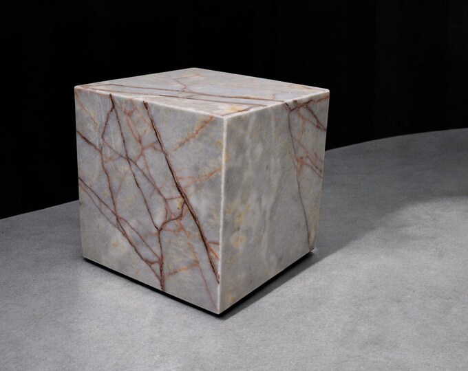 Featured listing image: 10x10x10 Marble Plintch, Base Art Display, Sculpture Display, Honed Finish, Block Display Gift Artist Workspace Decor Studio Set
