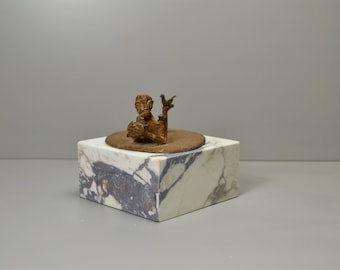 Calacatta Viola Marble 8Wx8Dx4H Base, Art Display, Sculpture Display, Art Base, Figurine Base, Calacatta Gold, Sculpture Plintch