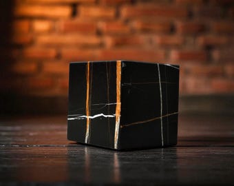 Black Marble 6Wx6Dx6H Saint Laurent Base Sculptures, Base art Display, Sculpture Display, Art Base, Figurine Base #9