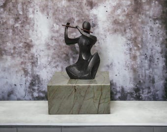 Green Marble 8Wx8Dx4H Base Sculptures, Art Display, Sculpture Display, Art Base, Figurine Base, Art Platform