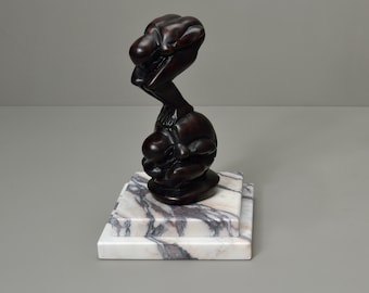 Calacatta Viola Marble Base 6x6x1.5 Base, Art Display, Sculpture Display, Modern Platform, White Marble