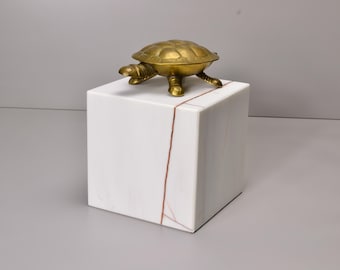 White Marble 6Wx6Dx6H Sculptures Base, Art Display, Sculpture Display, Art Base, Figurine Base