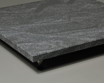 18x16x0.75 Granite Jet Mist Vibration Control Isolation Granite Platform, Turntable Platform, Receiver Plinth,B lack Absolute Platform