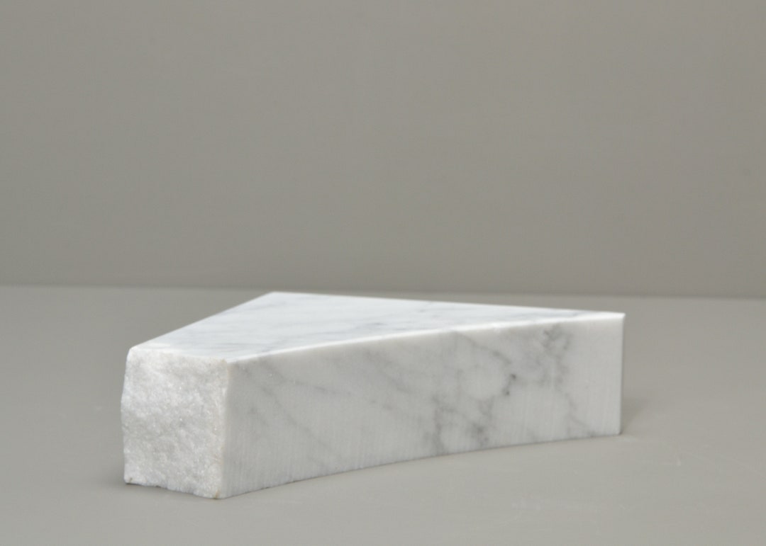 7x6x2 White Carrar Live Edge Base Sculptures, Base Art Display