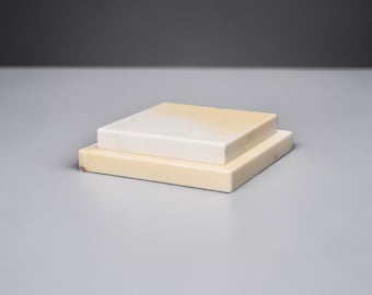 Paonazzo Marble Display Base for Sculpture & Decor (6x6x1.5) DizzyStone Architectural Series