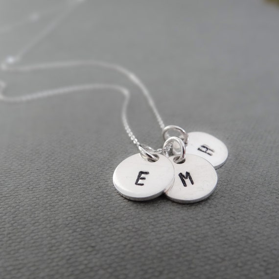 Initial necklace shop etsy