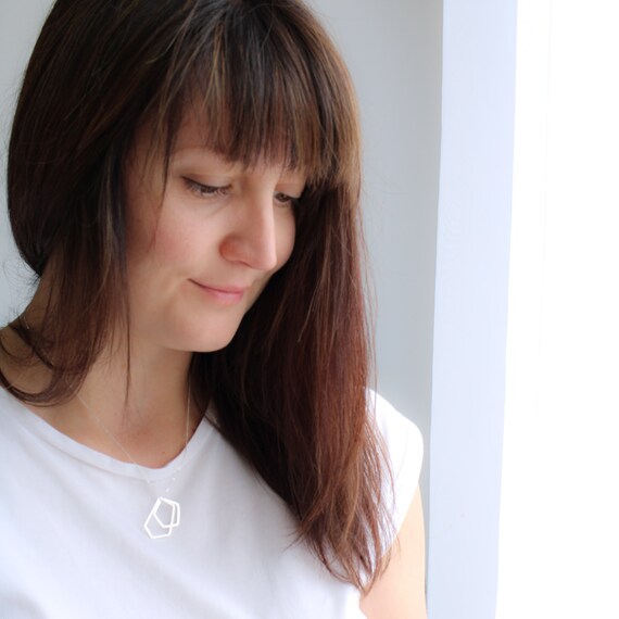 Dainty geometric necklace | minimalist necklace, understated necklace, necklaces for women