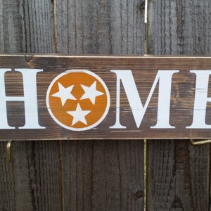 Insegna in legno per casa del Tennessee: decorazione con bandiera dello stato