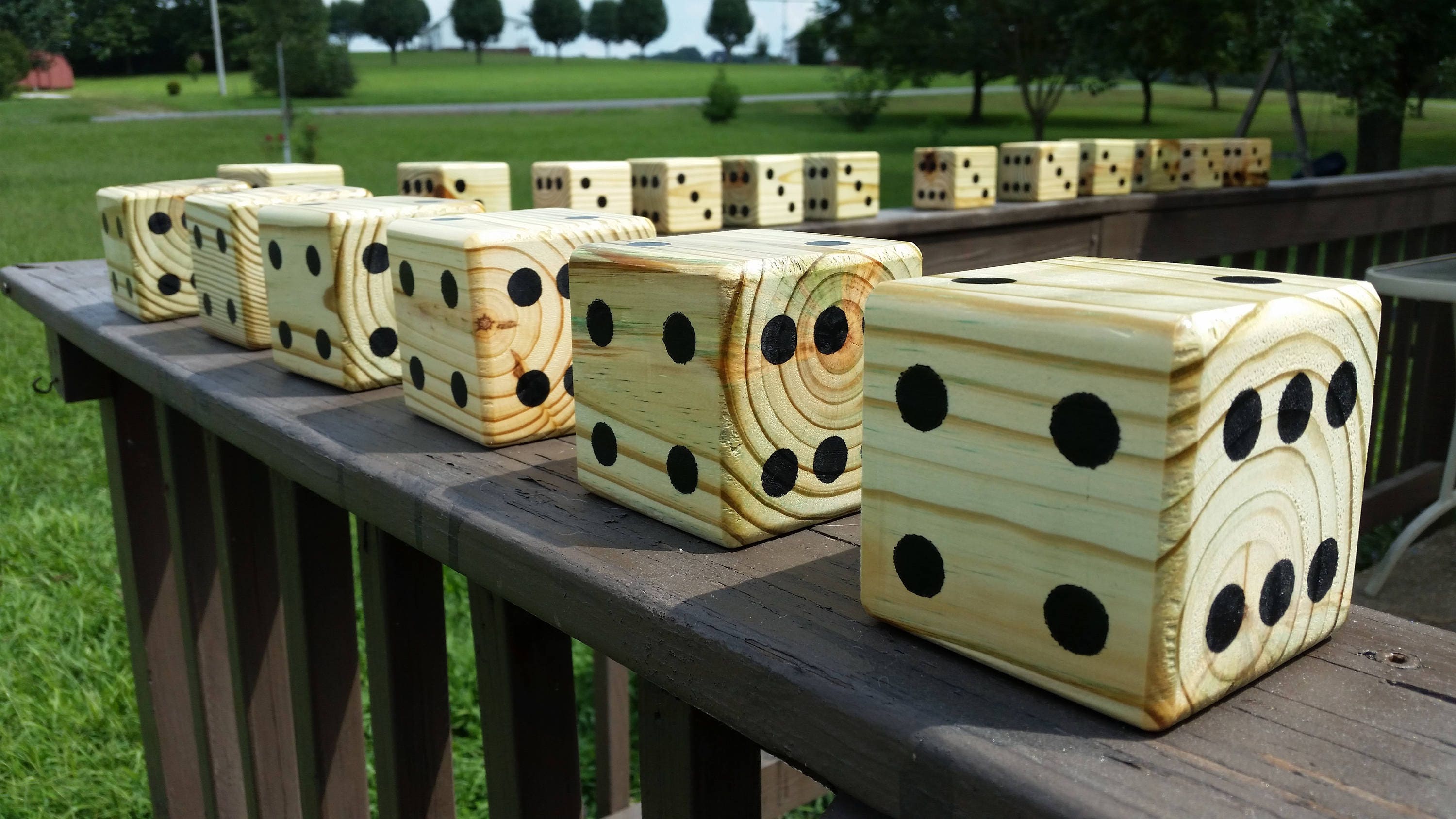 DICE ONLY Yardzee Farkle Lawn Dice Yard Game Yard Dice Etsy