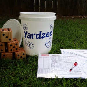 Yardzee, Farkle, Lawn Dice, Yard Game, Yard dice, Lawn Game, Wedding Reception Game, Outdoor Wedding, family game, outdoor game, Family fun image 3