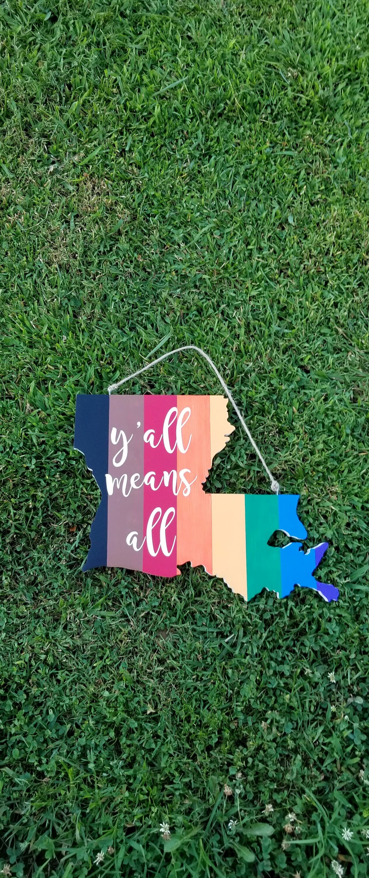 Y'all means all Louisiana sign Louisiana pride sign Etsy Nederland
