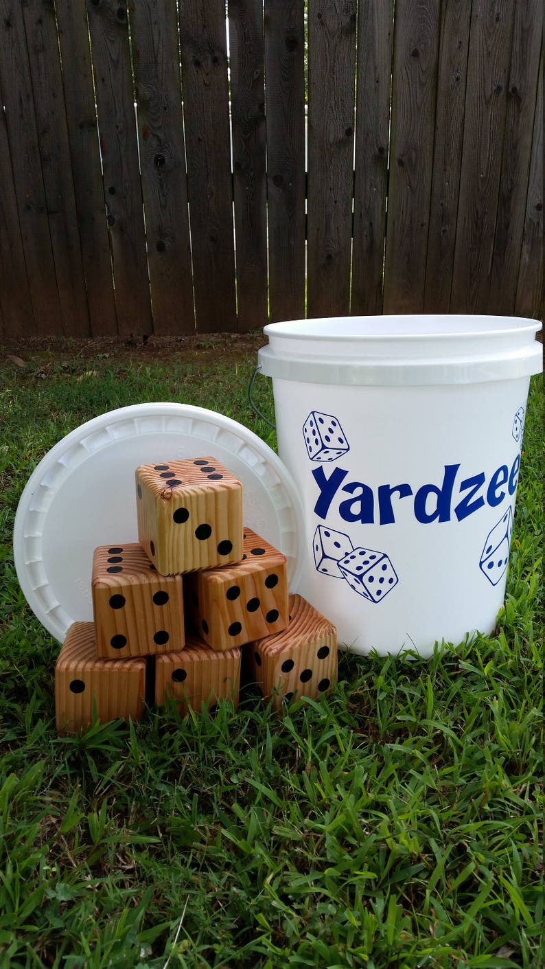 Yardzee, Farkle, Lawn Dice, Yard Game, Yard dice, Lawn Game, Wedding Reception Game, Outdoor Wedding, family game, outdoor game, Family fun image 2