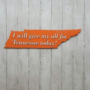 University of Tennessee Wood sign- UT Vols- UT Football Sign- UT Volunteers Decor- Rocky Top- Tennessee Art- Tennessee Football- Tn sign