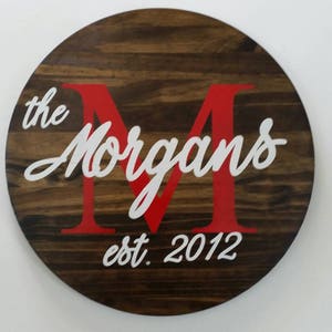Dauern Sie, Namensschild, Monogramm Holzschild, etablierten Zeichen, Familienname Zeichen, Hochzeits-Geschenk, Geburtstag Geschenk Hochzeit Zeichen, benutzerdefinierten Zeichen