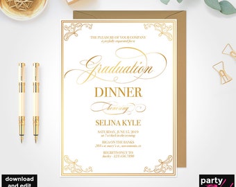 graduation brunch invitation etsy graduation lunch invitation