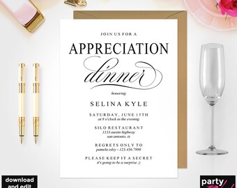 dinner invitation etsy