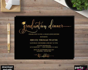 graduation dinner etsy