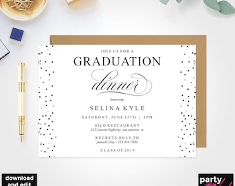 Graduation Dinner Etsy