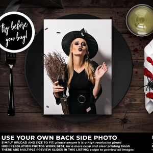 Halloween Party Invitation Printable, Halloween Dinner Invitation, Halloween Template, Halloween Costume Party, Editable Halloween, HW11 image 4