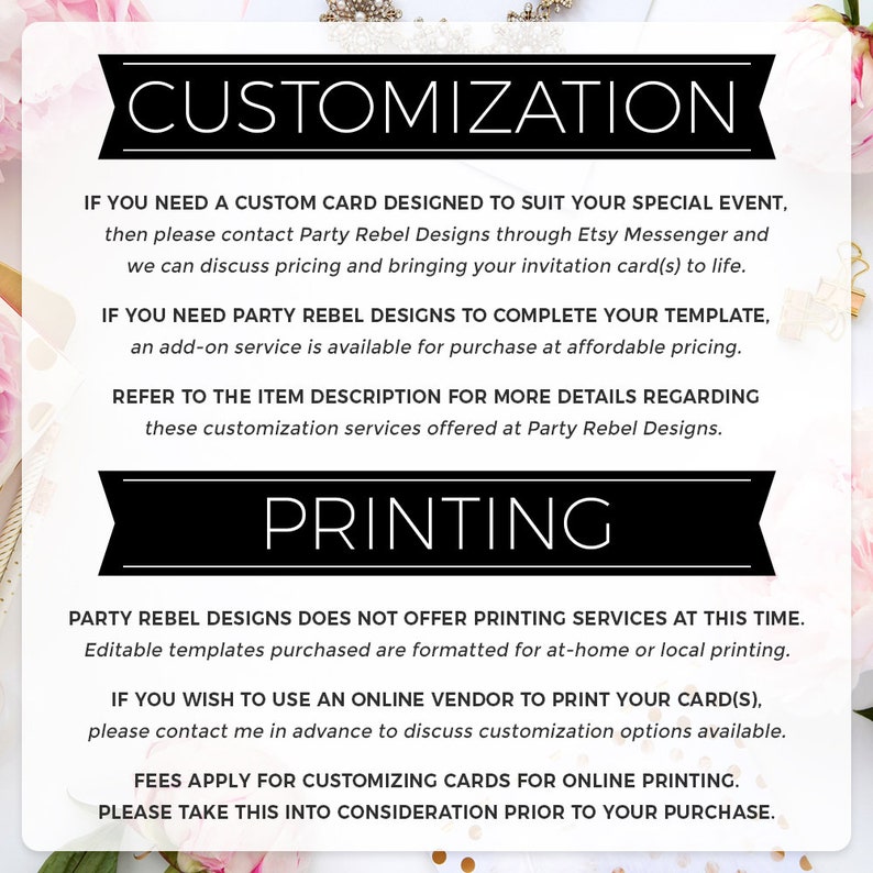 Custom Cards / Signs at 6x8 to 24x36, CST03 image 2