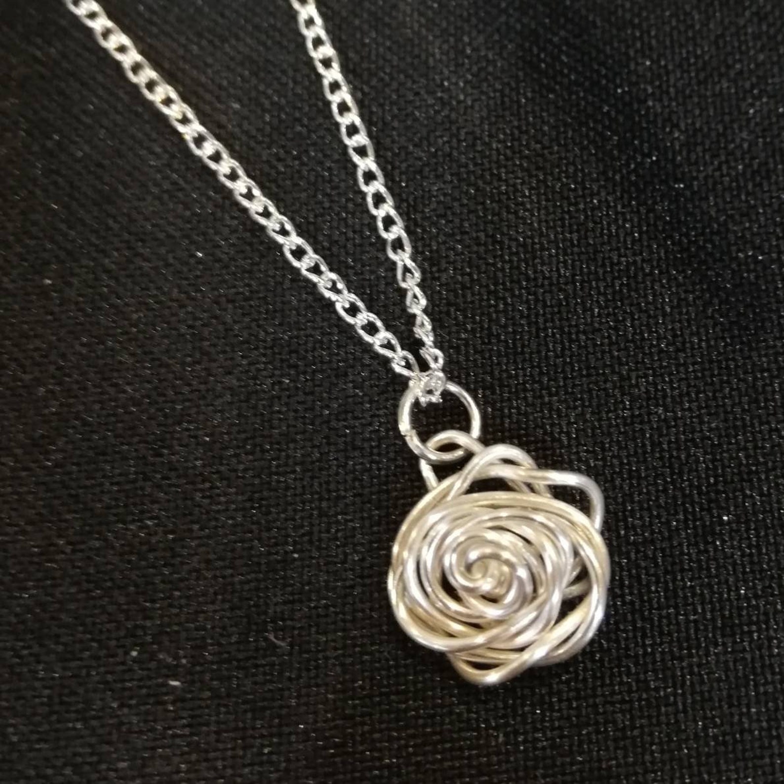 Rose Jewellery Sterling Silver Rose Jewellery Wire Rose Etsy