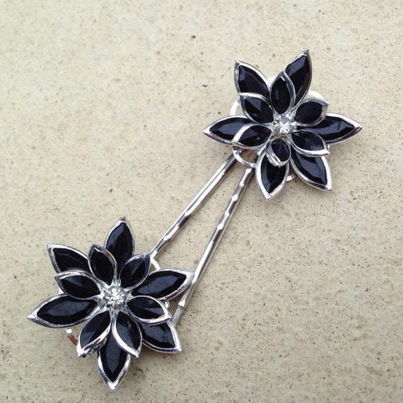 crystal hair slides