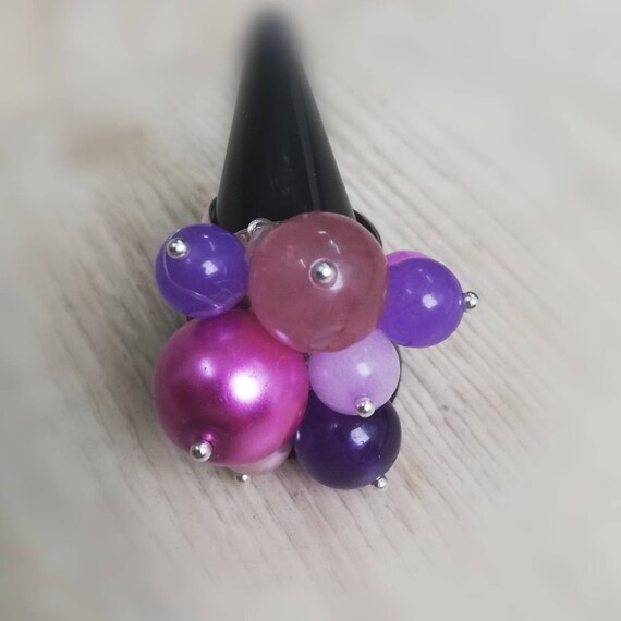 large purple beads