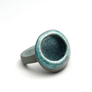 Porcelain Ring. Porcelain Jewelry. Ceramic Ring. Ceramic Jewelry. Ring. Jewelry. Silver. Luster