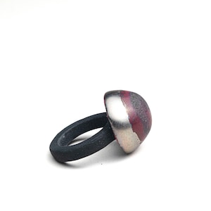 Porcelain Ring. Porcelain Jewelry. Ceramic Ring. Ceramic Jewelry. Ring. Jewelry. Silver. Luster