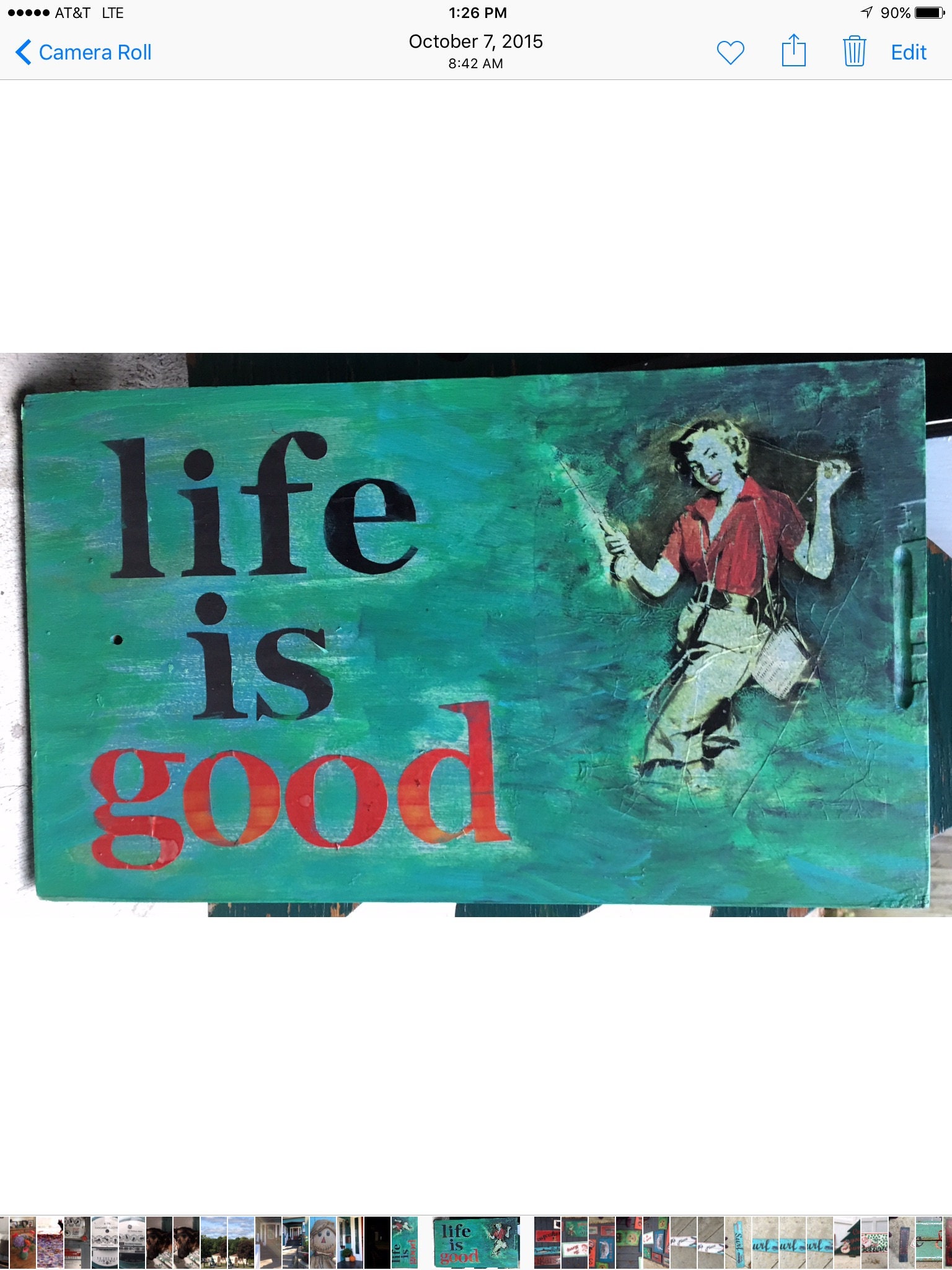 Fly Fish Sign Lake Wooden Vintage Cottage Art Fly Fish Sign Lake Wooden Vintage Cottage Art Cabin Fishing Life Is Good