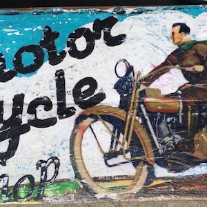 WOOD SIGN motorcycle vintage Motor Cycle Shop harley davidson sign Motorcycles bike art custom motor cycle art man cave decor motor gift