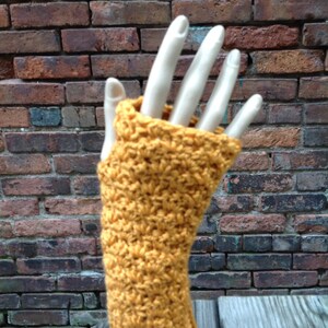 Fingerless gloves, crochet arm warmer, mittens