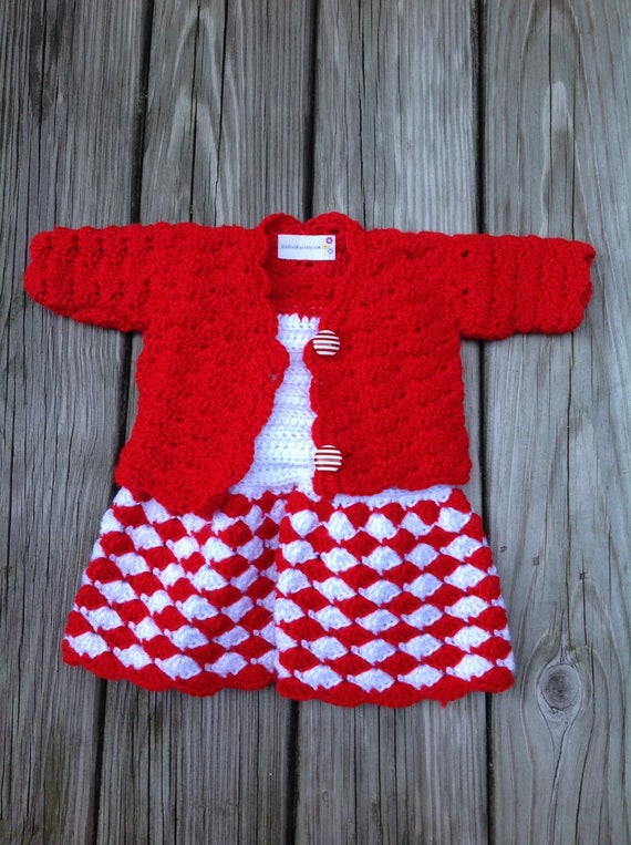 baby dress with cardigan
